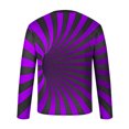 thumbnail image 5 of Blusas y camisas de manga larga con cuello redondo para hombre, estilo casual, cuello redondo, manga larga, camiseta estampada de Halloween, blusa de poliéster para hombre., 5 of 5