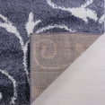 thumbnail image 4 of Ladole Rugs Shaggy Rabat Abstract Pattern Sustainable Spirals Style Indoor Area Rug Carpet in Dark Gray White 7'10" x 10'5", 4 of 4