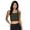Dark Grey, variant on RBX Active Women's Corset Satin Piping Longline Sports Bra/Tank Top