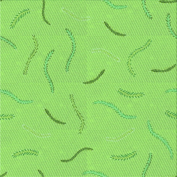 Ahgly Company Machine Washable Indoor Square Transitional Green Area Rugs, 4' Square