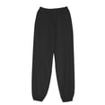 thumbnail image 7 of Tumotour Sweatpants For Women 2024 Trendy Baggy High Waisted Casual Trousers Straight Wide Leg Sweatpants Solid Color Loose Trousers, 7 of 7
