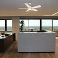 thumbnail image 5 of 52" White and Gold Indoor Wifi Ceiling Fan with Remote and LED Light for Smart Home, 5 of 9