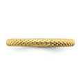 thumbnail image 6 of Sterling Silver Gold-Plated Cable Ring, 6 of 6
