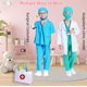 thumbnail image 5 of Disfraz de médico para niños Wbesty, 9 piezas, juego de rol azul para niños de 3 a 4 años, 5 of 7