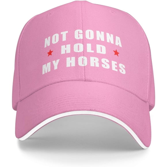 Not Gonna Hold My Horses Hat Funny Sandwich Visor Golf Baseball Cap Adjustable Dad Hats for Men Women