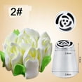 thumbnail image 1 of Boquillas rusas para glaseado de tulipán, boquillas de acero inoxidable para crema de flores, boquillas para pastelería, bolsa para decoración de pasteles y magdalenas, moldes 1pca, 1 of 3