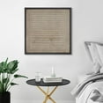 thumbnail image 2 of PixonSign Framed Canvas Wall Art Grunge Pastel Geometric Line Collage Print Abstract Fine Art Decorative Artwork Boho Relax/Zen Nordic for Living Room, Bedroom, Office - 16"x16" Black, 2 of 5