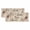 Beige Brown White Gray, variant on 2 Pack Valances for Windows, Brown Farmhouse Window Valances for Living Room/Bedroom/Bathroom, Retro Country Stars Rustic Branches Berry Light Filtering Kitchen Curtain Valance 42"W x12" L