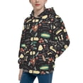 thumbnail image 2 of Pofeuu Vegetable Quiche Print Teenage Zipper Hoodie Sweatshirts Hooded Casual Jackets With Pocket For Boys Girls-Medium, 2 of 6