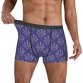 thumbnail image 2 of Kdxio Men's Boxer Briefs with Lavender Flowers Print - Comfortable and Breathable Underwear for Everyday Wear, 2 of 7