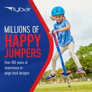 Flybar Maverick Pogo Stick for Kids Ages 5+, 40 to 80 lbs, Outdoor Toys, Outside Toys for Kids, Red/Blue