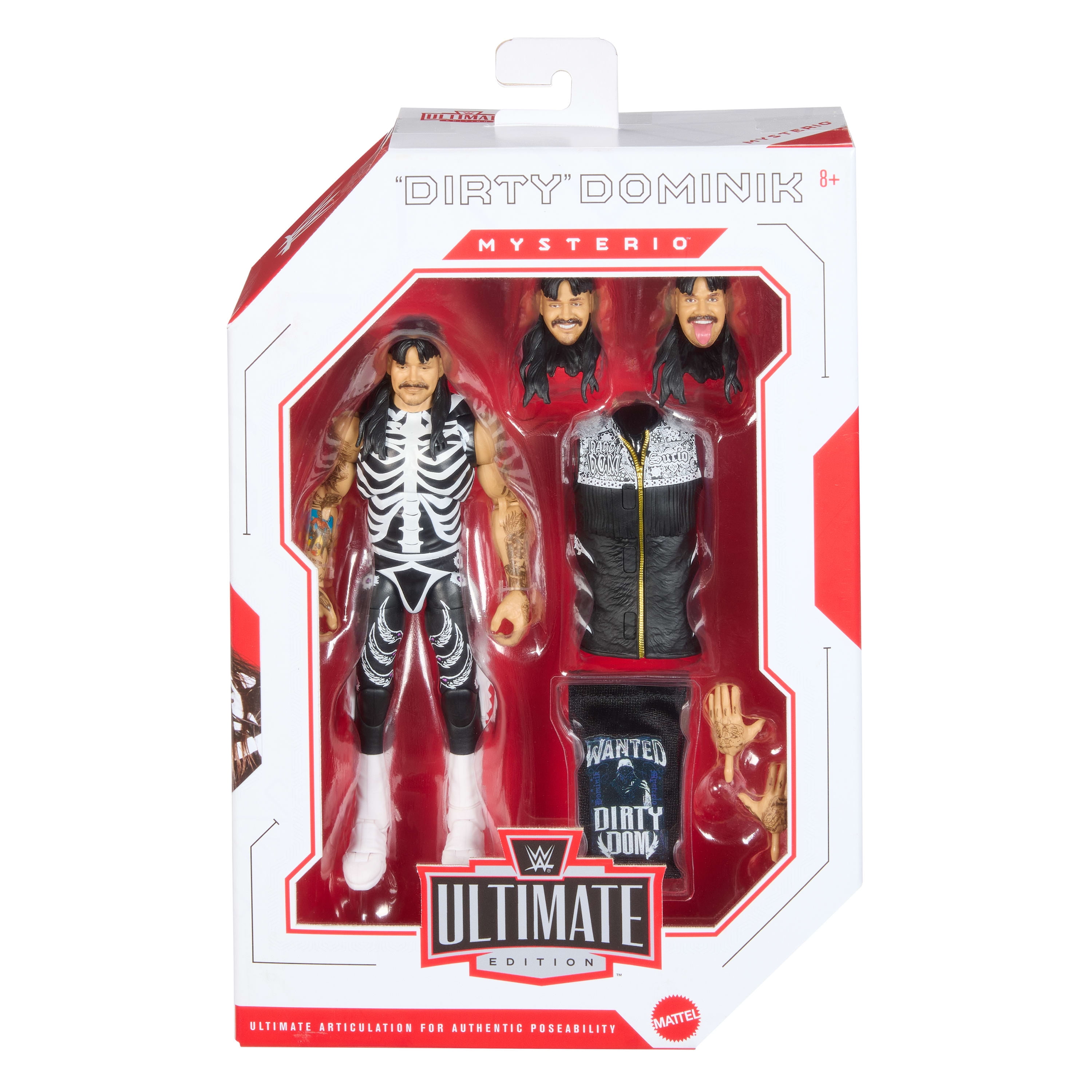 WWE Ultimate Edition “Dirty” Dominik Mysterio Action Figure & Accessories Set, 6-inch Collectible