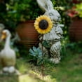 thumbnail image 2 of Metal Sunflower Garden Stake Large Sunflower Garden Patio Lawn Yard Stake Outdoor Decor 21''H, 2 of 5