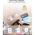 thumbnail image 4 of PYYAN-【2 Pack】 Switzerland Travel Plug Adapter, Type J Power Adapter with 3 Outlets, 3 USB Ports (2 USB C), Travel Essentials US to Switzerland, Rwanda, Liechtenstein, 4 of 4