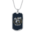 thumbnail image 1 of Keep The Strength Firefighter Stainless Steel or 18k Gold Dog Tag 24" Chain, 1 of 8