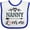 White and Royal, variant on Inktastic Nanny Loves Me Grandchild Girls Baby Bib