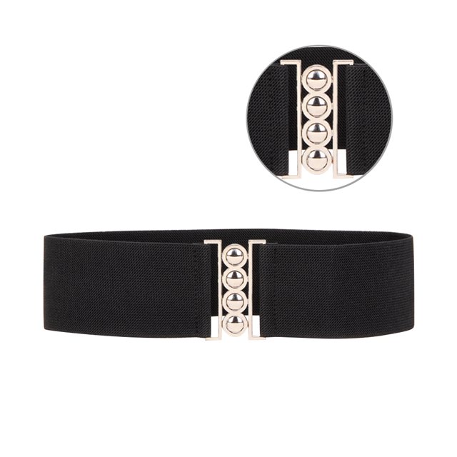 Jumpingount Abajo abrigo cintura resistente al desgaste abajo chaqueta cinturón elástico decorativo abrochado cintura, negro Accesorios de disfraces een Jumpingount AP000527-01