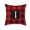 I, variant on SDJMa Red and Black Buffalo Check Plaid Pillow Cover Farmhouse Home Decor Square Letter Monogram Throw Cushion Case for Car Couch Sofa 18 x 18 Inch Linen Pillowcase