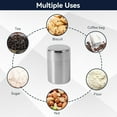 thumbnail image 4 of Tea Tins Canister, Stainless Steel Tea Canisters 450ml/15oz Tea Storage With Airtight Double Lids, Metal Canister Kitchen Canisters For Loose Tea, Coffee, Candy, Sugar, Herbs And Spices, 4 of 9