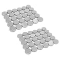thumbnail image 1 of 60 Pack Screw Top Round Metal Lip Balm Tins Containers Lids (1Oz), 1 of 8