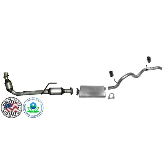 Engine Pipe Catalytic Converters & Muffler Pipe for Jeep Wrangler SE 2.4L 03-04