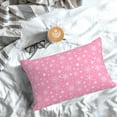 thumbnail image 5 of Wukai Snowflake pink backgrounds Elastic Luggage Cover,luggage covers for suitcase tsa approved,Fits 19-29-inch-14"x20", 5 of 6