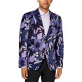 thumbnail image 1 of Tallia Mens Floral Two Button Blazer Jacket, Azul, 56 Regular Tallia dos botones, 1 of 1