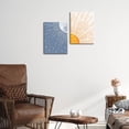 thumbnail image 6 of Creoate Boho Wall Decor Art 2 Pieces Sun and Moon Picture Canvas Print Framed Set Artwork for Minimalist Home Decor, Modern Boho Wall Art, 12x16 Inch x2pcs, 6 of 7