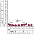 thumbnail image 4 of Gem Stone King 925 Sterling Silver Red Ruby Bracelet and Earrings Jewelry Set for Women (10.00 Cttw, Gemstone July Birthstone, Oval 7X5MM, Fully Adjustable up to 9 inch), 4 of 4