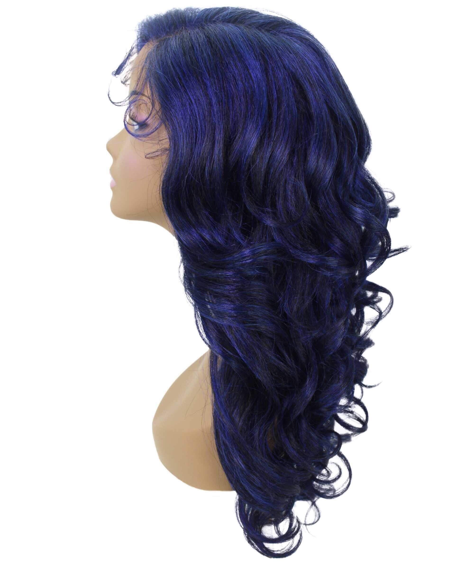 LUXLUXE Nia 20" Layered Wig | HD Lace Front Layered Wig for Black Women, Pre-Plucked Glueless Synthetic Body Wave Wig for Party & Daily Wear