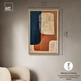thumbnail image 5 of Blue And Cream II Canvas Midcentury Abstract Wall Art by Art Remedy, Gold Frame, 30" x 45", 5 of 7