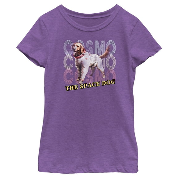 Girl's Guardians of the Galaxy Vol. 3 Cosmo the Space Dog Graphic Tee Purple Berry X Small
