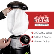 Atrix VACBP1 Ergonomic Backpack Vacuum Cleaner - 8-Quart HEPA Filter, 1400W Portable Small Vacuum for Multi-Use - Includes Attachments: 6 Hose, Blower Nozzles, Wand, Brushes