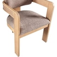 thumbnail image 4 of Pemberly Row Brown Linen Textured Fabric Dining Chair (Set of 2), 4 of 11