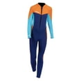 thumbnail image 3 of Diving Swimsuit Thermal Fullsuit 2.5mm Neoprene Water Resistant Kids Wetsuit Blue Size 8, 3 of 7