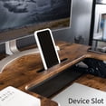 thumbnail image 2 of VIVO Vintage Brown Adjustable Extra Wide 42" Standup Desk Converter, Black Frame, 2 of 8