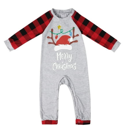 

ketyyh-chn99 Family Holiday Pajamas with Dog Family Christmas Hat Pajamas Set Plaid Print Xmas Family Christmas Pajamas Cotton