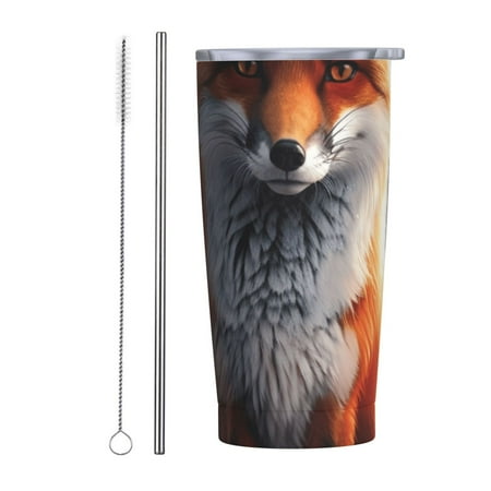 

Features of animals 20 oz stainless steel insulated cup with handle lid and straw suitable for home office or car black