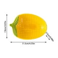 thumbnail image 3 of BKER Handpainted Ceramic Corn Cob Dishes Family Sized Plates Microwave Dishwasher Shape, 3 of 5