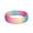 Pack Z: Rainbow Pattern, variant on ThunderFit Silicone Wedding Bands for Women, Breathable Printed Design 5.5mm Wide 1.8mm Thick, 1-Pack