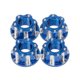 thumbnail image 1 of Bewildely Tuercas de brida RC de 4 piezas, pieza de actualización profesional, Kit de accesorios de actualización de ajuste automático práctico, Kits de construcción modelo Azul oscuro Bewildely FN001743-02, 1 of 6