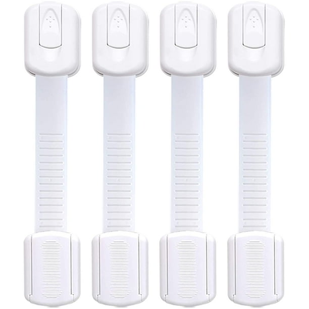 Child Safety Strap Locks (4 Pack) Drawer Locks Baby Proofing