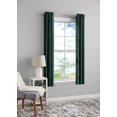 thumbnail image 3 of Mainstays Textured Faux Silk Light Filtering Grommet Curtain Panel, Set of 2, Teal, 37” W x 63” L, 3 of 4