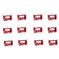 thumbnail image 1 of Bewildely Servilleteros Bismillah de aleación de 12 piezas, servilletas musulmanas Kareem para Hotel, servilletas de restaurante occidental, hebilla para Mostrada Rojo Bewildely HA083166-04, 1 of 6