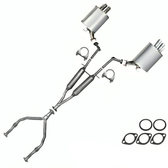 Northeastern Exhaust Flex Y-Pipe Resonator Muffler Exhaust System Kit fits: 2006-2008 M35X