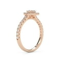 thumbnail image 4 of AFFY Teardrop Halo Solitaire Engagement Wedding Rings for Women Center 6X4MM Pear and Round Cut Lab Created Moissanite Ring Jewelry Gift for Her In 14K Rose Gold Over Sterling Silver Size 10, 4 of 6