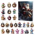 thumbnail image 1 of Calendrier de l'Avent de Noël 2024 Festif Maison Commémorative Ensemble de Compte à Rebours à Thème Chien, 1 of 6