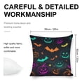 thumbnail image 2 of Halloween pumpkins bats Linen toss pillowcase Decoration pillowcase Gift preferred 20x20" Cushion cover 1 set Sofa pillowcase Sofa bedroom living room car, 2 of 8