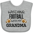 thumbnail image 3 of Inktastic Watching Football with My Grandma Boys or Girls Baby Bib, 3 of 4