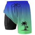 thumbnail image 4 of Kcolen Men's Swim Trunks High Stretch Men's Board Shorts Lightweight Swimming Trunks Liner Compression Beach Summer Swimming Shorts for Men, 4 of 4